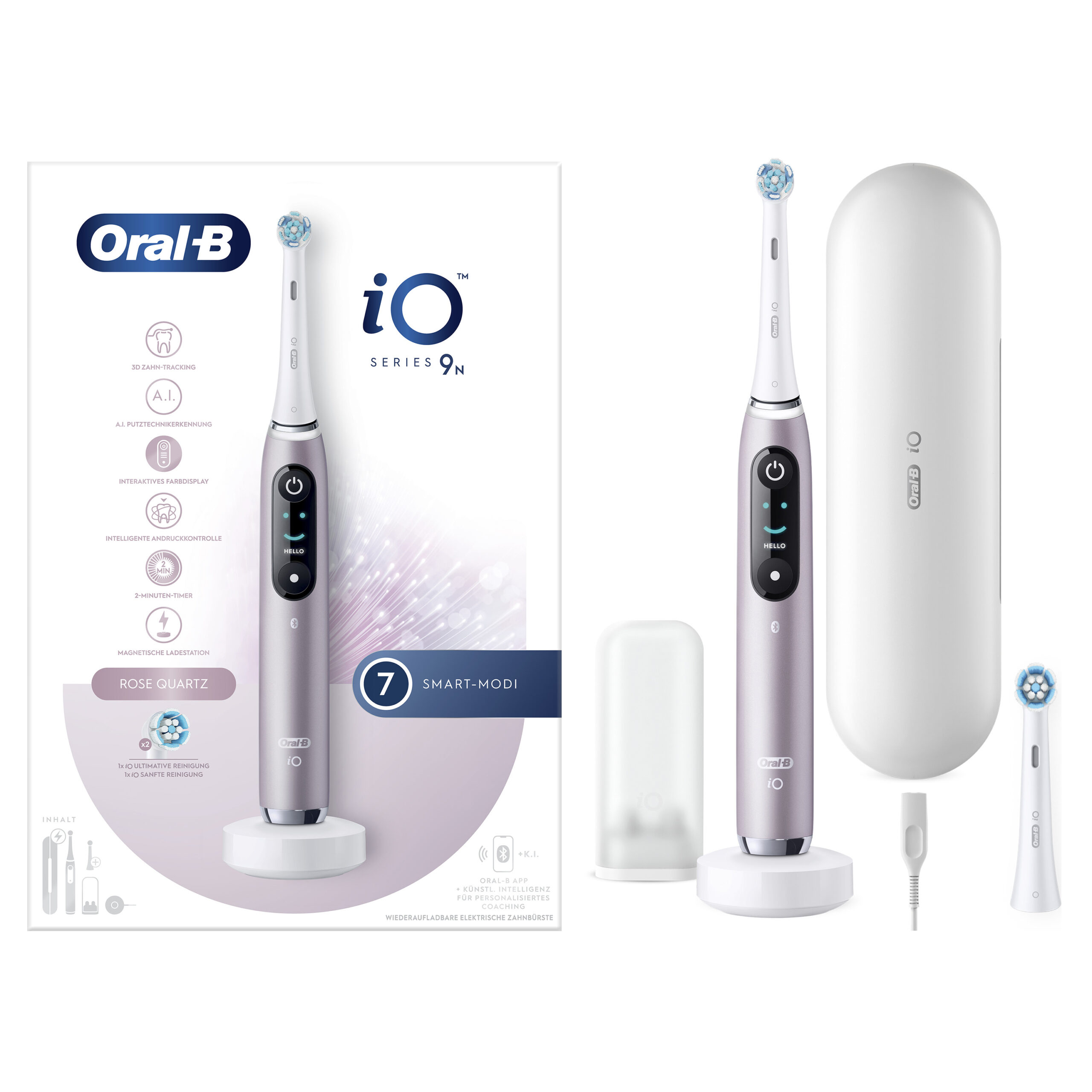 Oral-B iO Series 9n Volwassene Roterende-oscillerende tandenborstel Roze - Afbeelding 15