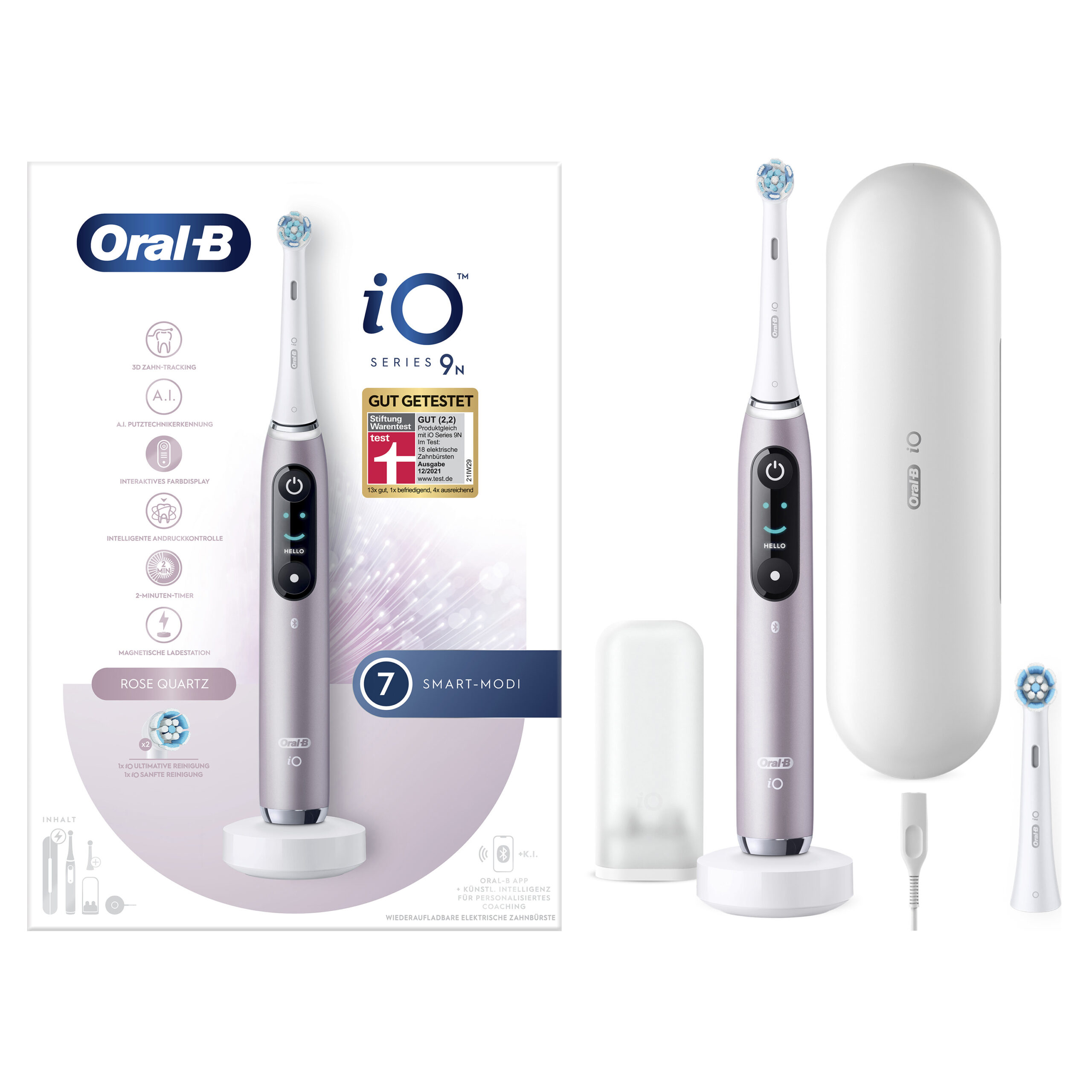 Oral-B iO Series 9n Volwassene Roterende-oscillerende tandenborstel Roze - Afbeelding 6
