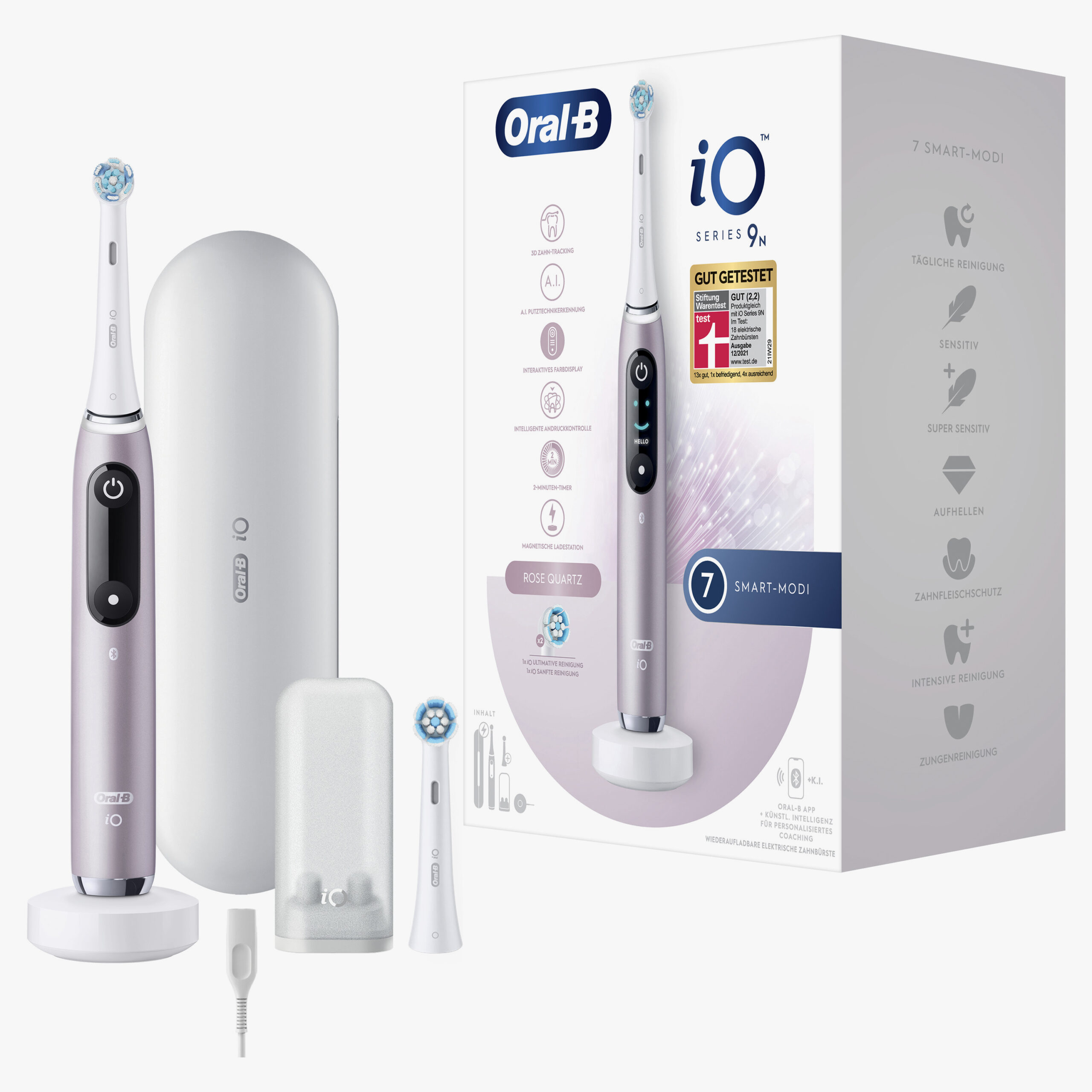 Oral-B iO Series 9n Volwassene Roterende-oscillerende tandenborstel Roze - Afbeelding 5