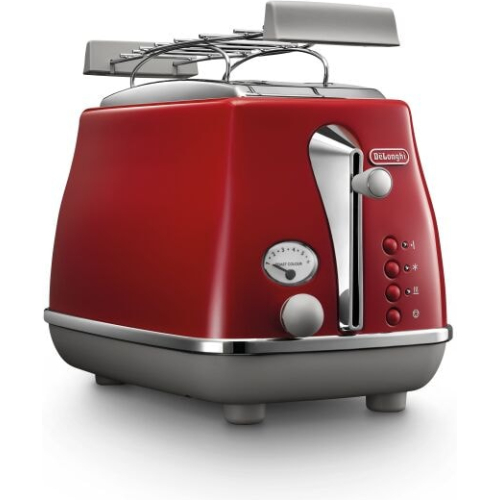 De’Longhi Icona Capitals 6 2 snede(n) 900 W Rood