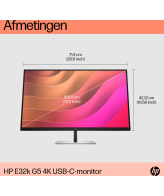 HP E32k G5 4K USB C-monitor
