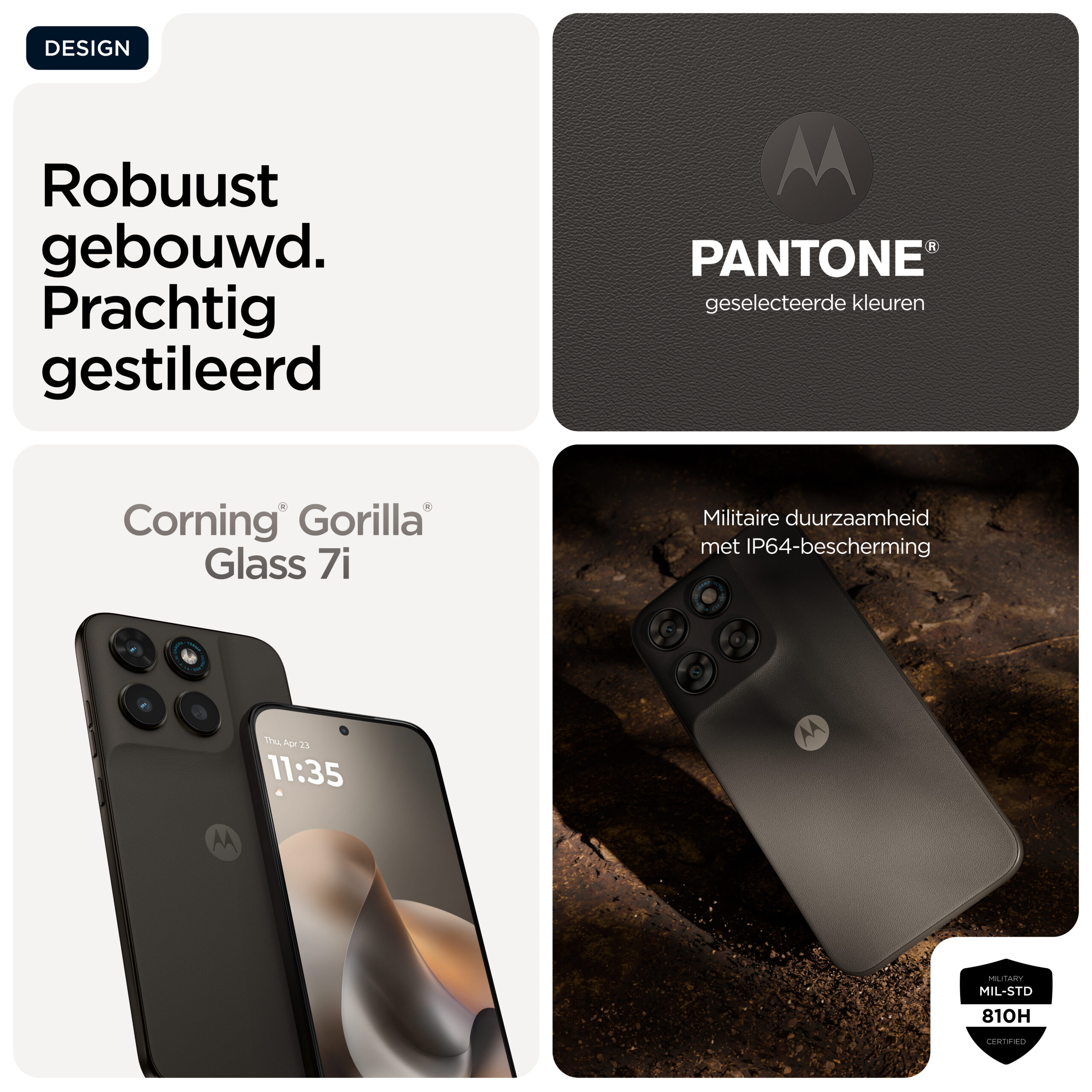 Motorola moto g77 17,3 cm (6.8") Hybride Dual SIM Android 16.0 5G USB Type-C 8 GB 256 GB 5200 mAh Zwart - Afbeelding 3