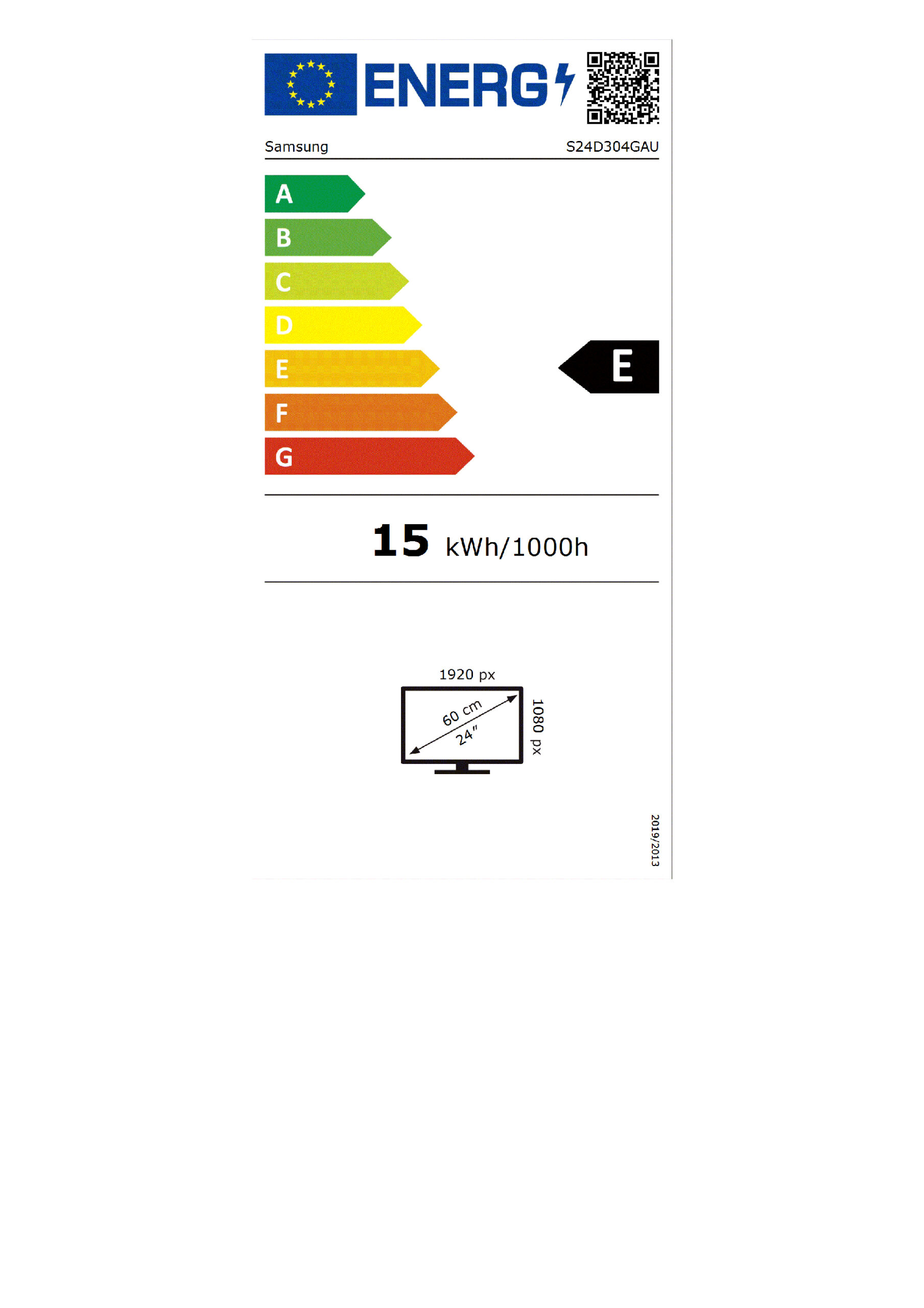 Samsung S24D304GAU computer monitor 61 cm (24") 1920 x 1080 Pixels Full HD LED Zwart - Afbeelding 2