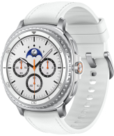 Samsung Galaxy Watch 8 Classic 3,3 cm (1.3") AMOLED 46 mm Digitaal 438 x 438 Pixels Touchscreen Zilver Wifi GPS