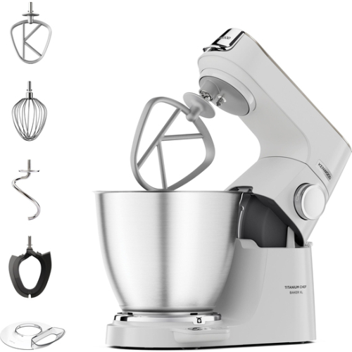 Kenwood Titanium Chef Baker XL keukenmachine 1200 W 7 l Wit Ingebouwde weegschalen