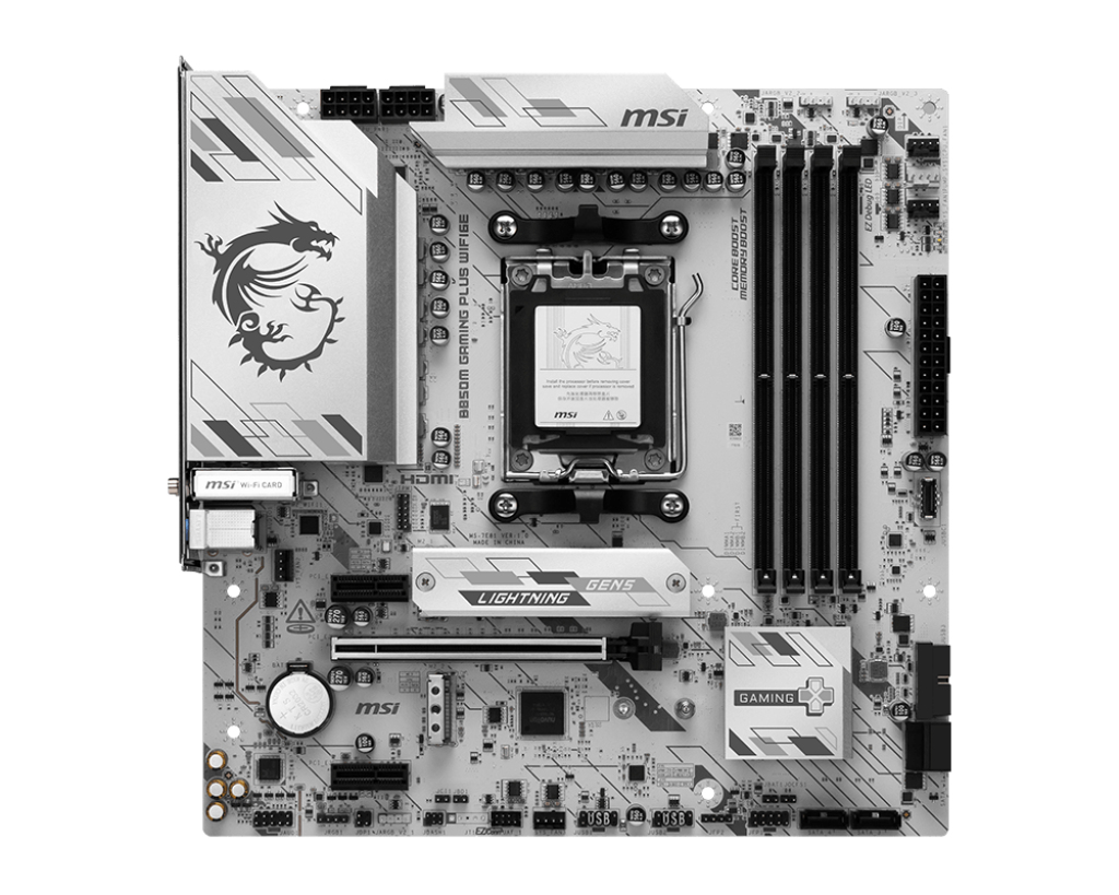 MSI B850M GAMING PLUS WIFI6E moederbord AMD B850 Socket AM5 micro ATX - Afbeelding 2