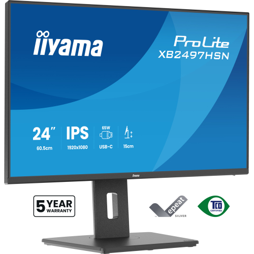 iiyama ProLite XB2497HSN-B1 computer monitor 60,5 cm (23.8") 1920 x 1080 Pixels Full HD LED Zwart