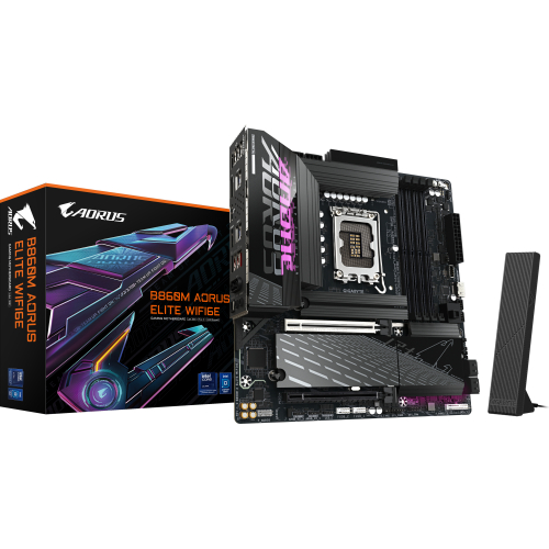 GIGABYTE B860M AORUS ELITE WIFI6E Intel B860 LGA 1851 (Socket V1) micro ATX