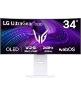 LG 34GX90SA-W computer monitor 86,4 cm (34") 3440 x 1440 Pixels Wide Quad HD OLED Wit
