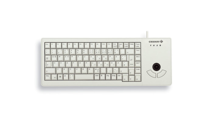 CHERRY XS Trackball toetsenbord Universeel USB QWERTZ Duits Grijs