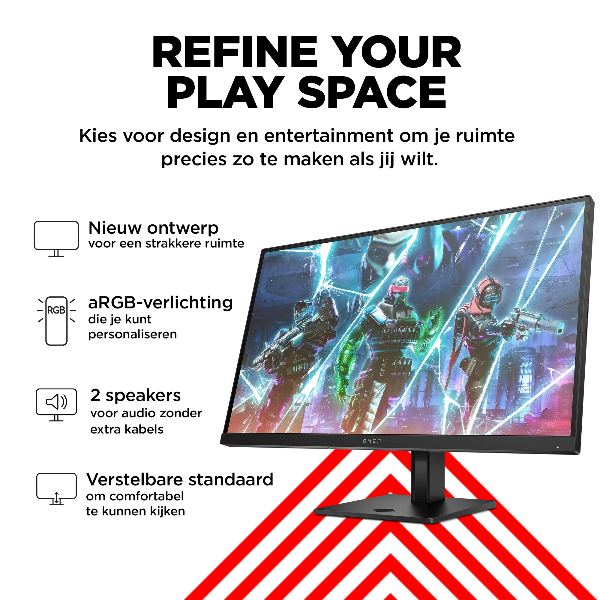 OMEN by HP 27 inch FHD 240 Hz gaming monitor - OMEN 27s - Afbeelding 2