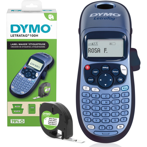 DYMO LetraTag LT-100H Labelprinter | Labelmaker met ABC-toetsenbord voor thuis en op kantoor