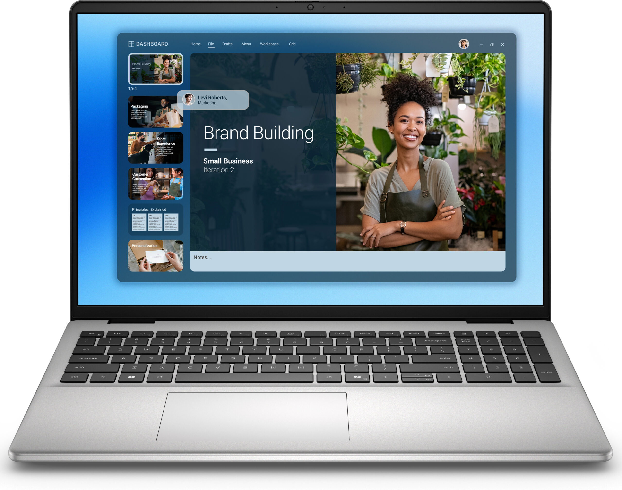 DELL DC16251 Intel Core 7 150U Laptop 40,6 cm (16") Full HD+ 16 GB DDR5-SDRAM 512 GB SSD Wi-Fi 6E (802.11ax) Windows 11 Pro Platina, Zilver