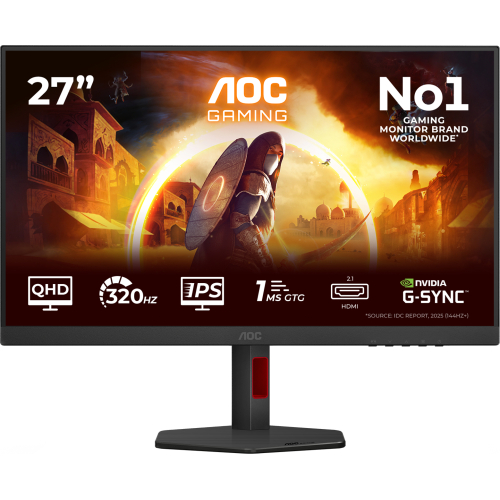 AOC G4 Q27G4SRU computer monitor 68,6 cm (27") 2560 x 1440 Pixels Quad HD LED Zwart, Rood