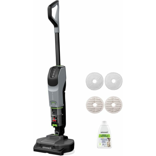 Bissell SpinWave + Vac Pet Pro Steelstofzuiger Batterij/Accu Droog en nat Cyclonisch Stofzak 0,4 l Zwart, Grijs