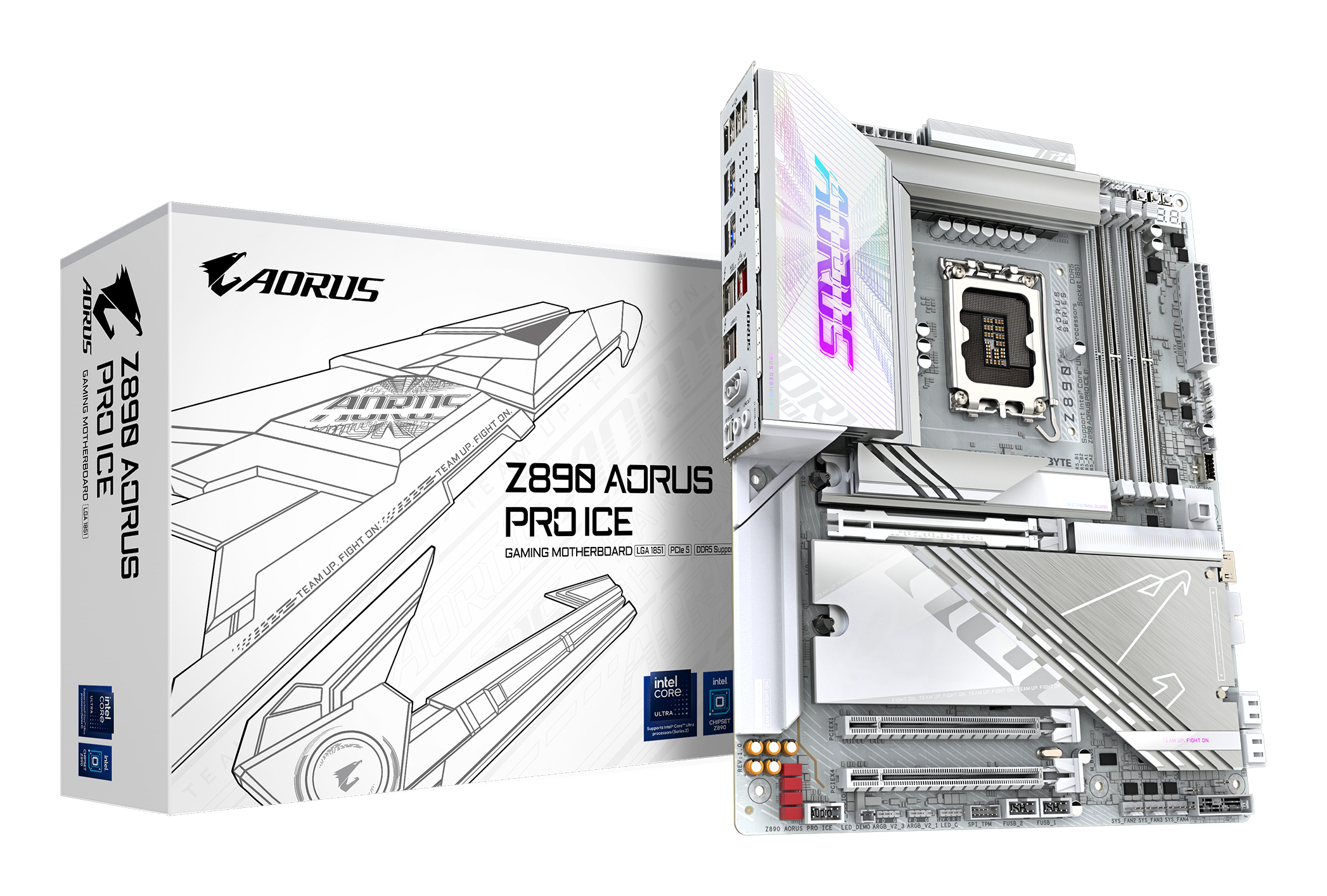 GIGABYTE Z890 AORUS PRO ICE moederbord Intel Z890 LGA 1851 (Socket V1) ATX