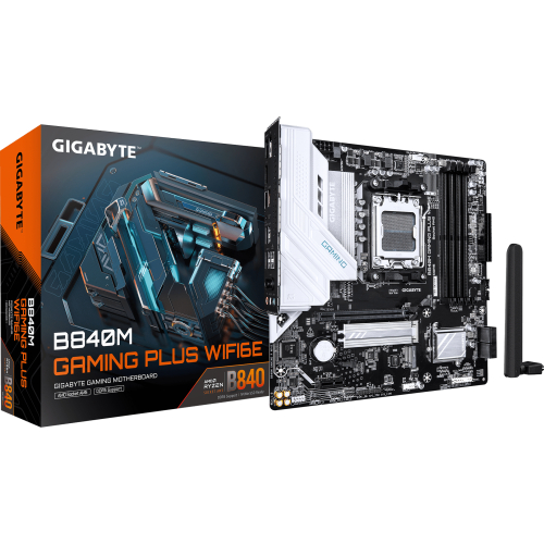 GIGABYTE B840M GAMING PLUS WIFI6E AMD B840 Socket AM5 micro ATX