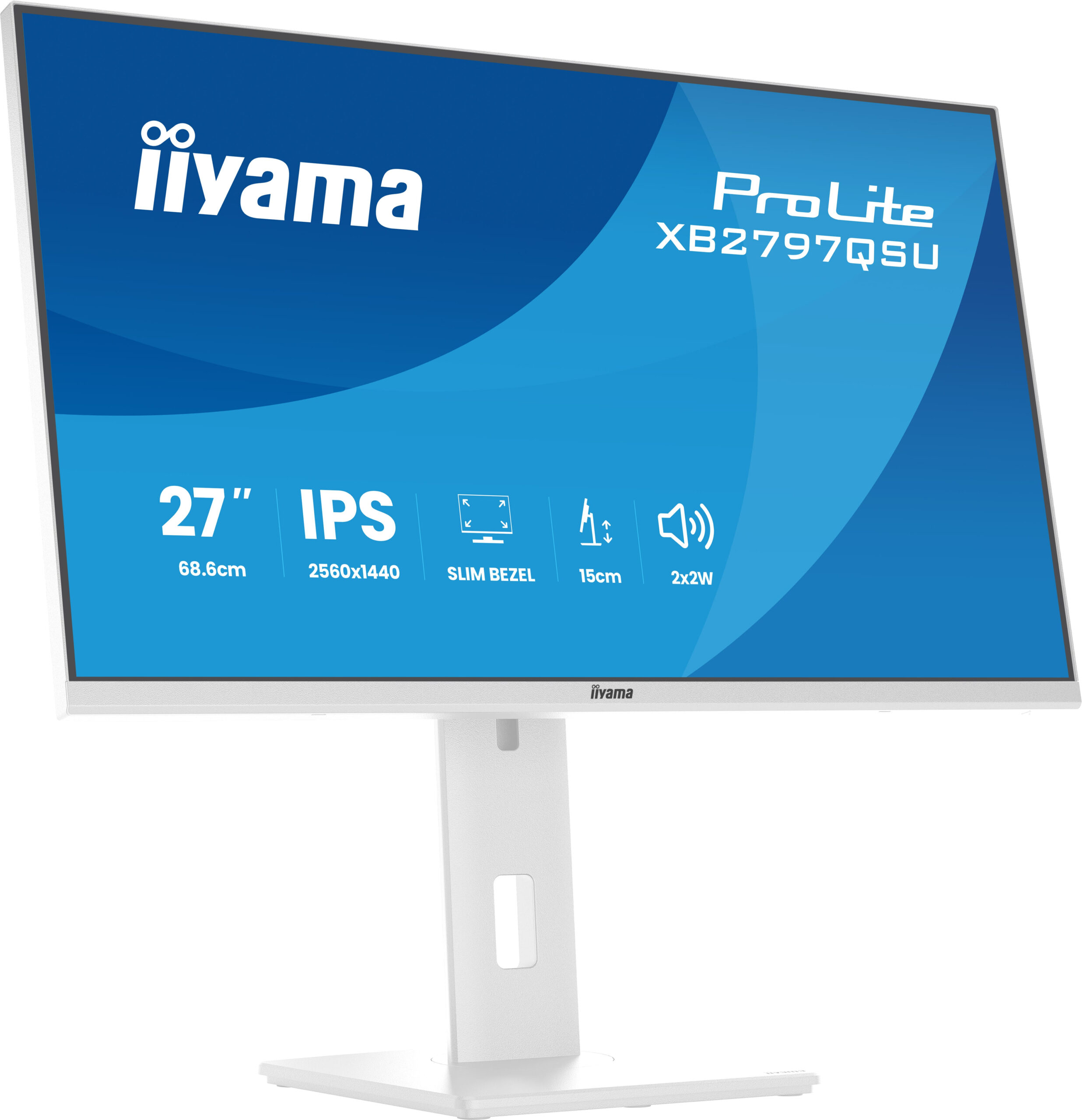 iiyama ProLite XB2797QSU-W1 computer monitor 68,6 cm (27") 2560 x 1440 Pixels Quad HD LED Wit - Afbeelding 8