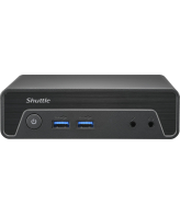 Shuttle Nano PC NE10N, Intel N 100, 1x HDMI, 1x DP, 6x USB, 1x LAN, ventilatorloos, 24/7 permanent gebruik, incl. VESA
