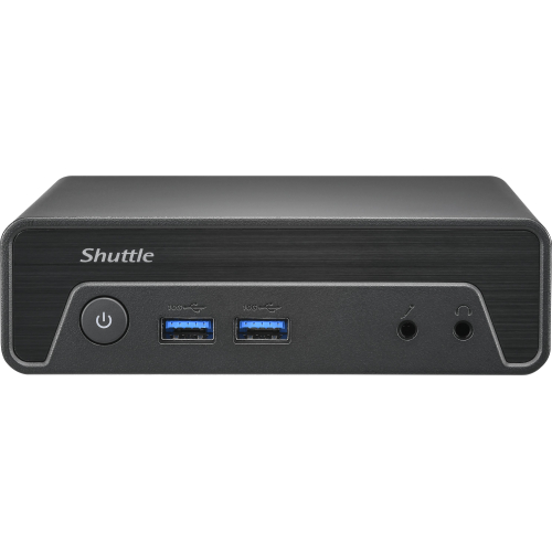 Shuttle Nano PC NE10N, Intel N 100, 1x HDMI, 1x DP, 6x USB, 1x LAN, ventilatorloos, 24/7 permanent gebruik, incl. VESA