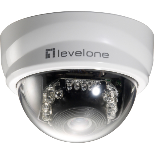 LevelOne FCS-3101 bewakingscamera Dome IP-beveiligingscamera Binnen & buiten 1920 x 1080 Pixels Plafond/bureau