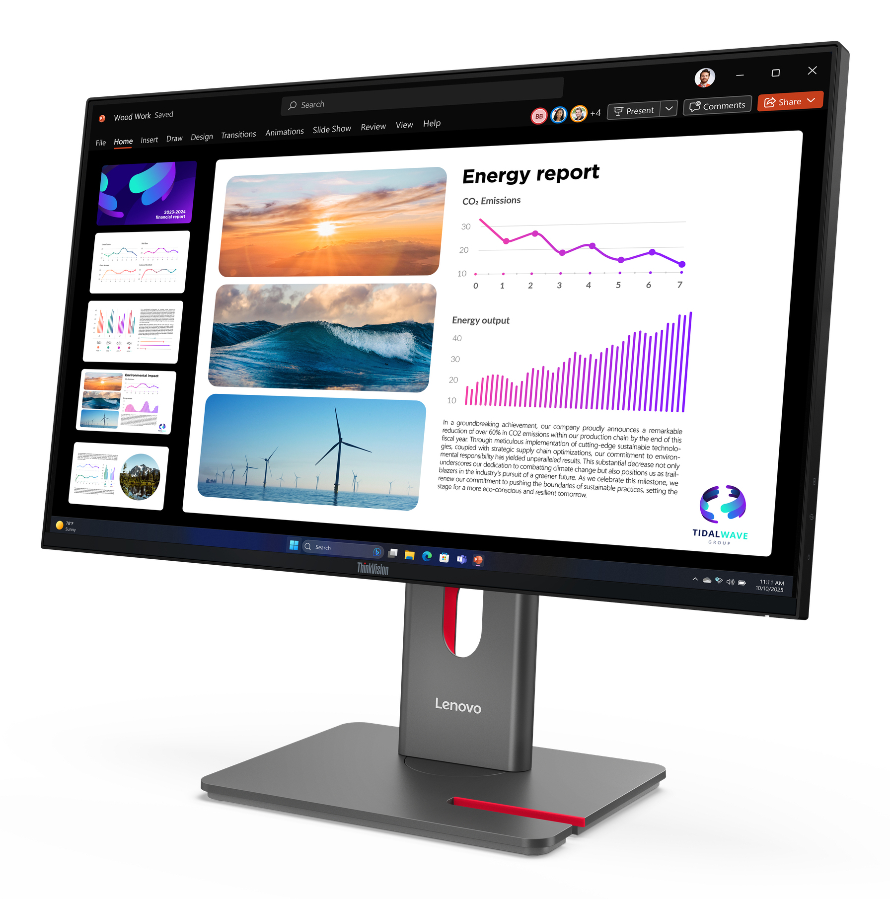 Lenovo ThinkVision P24Q-40 Monitor - Afbeelding 3