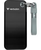 Verbatim Pocket SSD 2 TB USB Type-C 3.2 Gen 2 (3.1 Gen 2) Zwart, Grijs