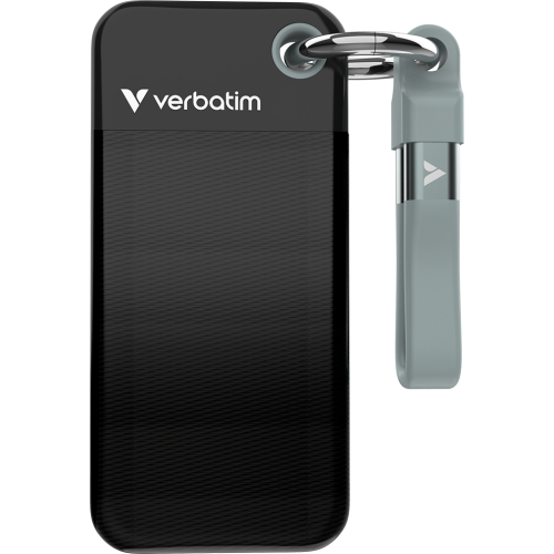 Verbatim Pocket SSD 2 TB USB Type-C 3.2 Gen 2 (3.1 Gen 2) Zwart, Grijs