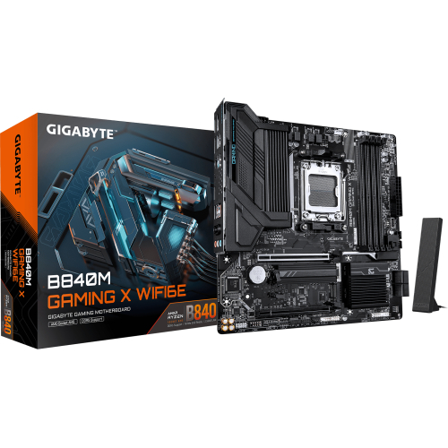 GIGABYTE B840M GAMING X WIFI6E AMD B840 Socket AM5 micro ATX