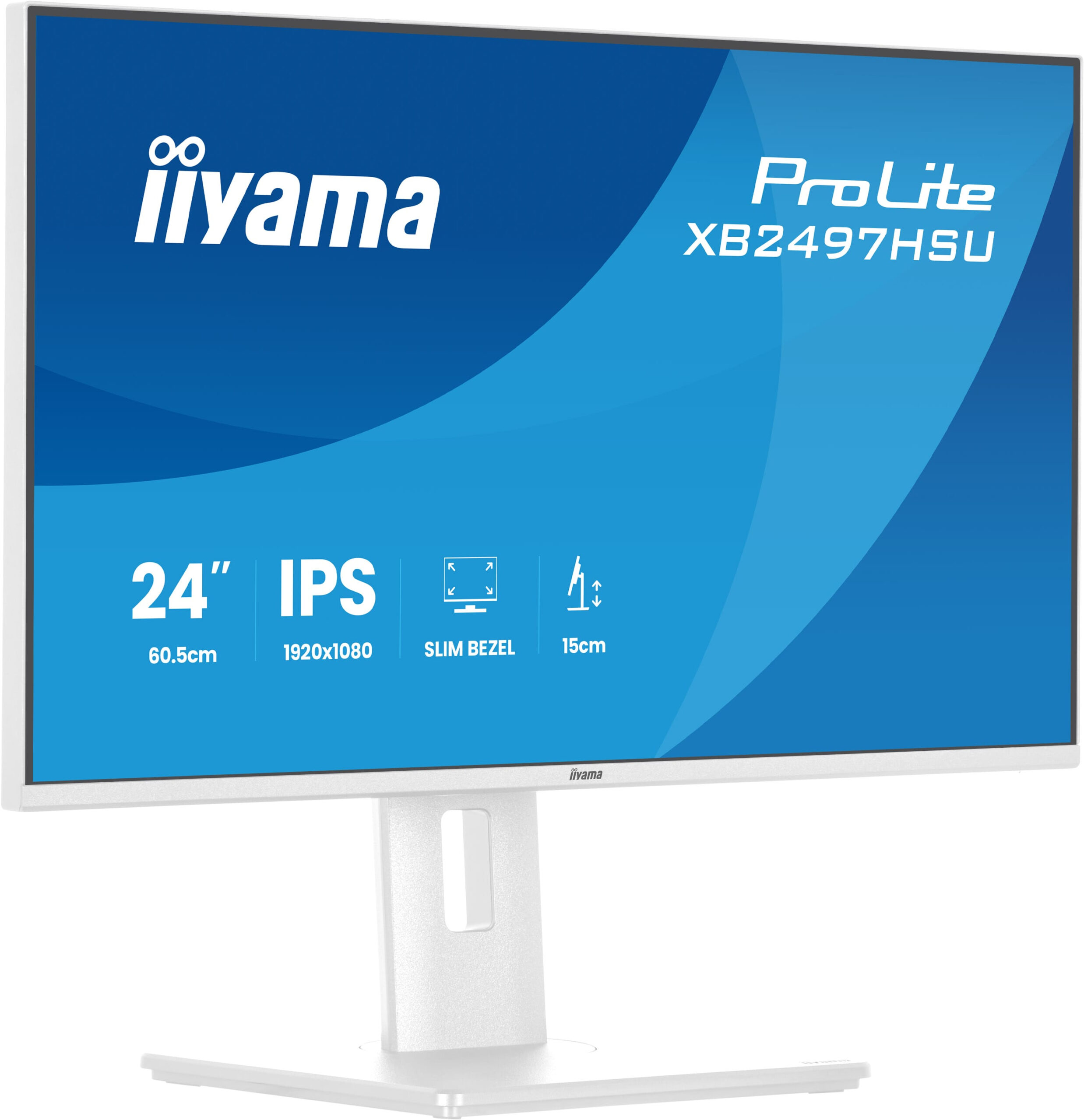iiyama ProLite XB2497HSU-W1 computer monitor 60,5 cm (23.8") 1920 x 1080 Pixels Full HD LED Wit - Afbeelding 5