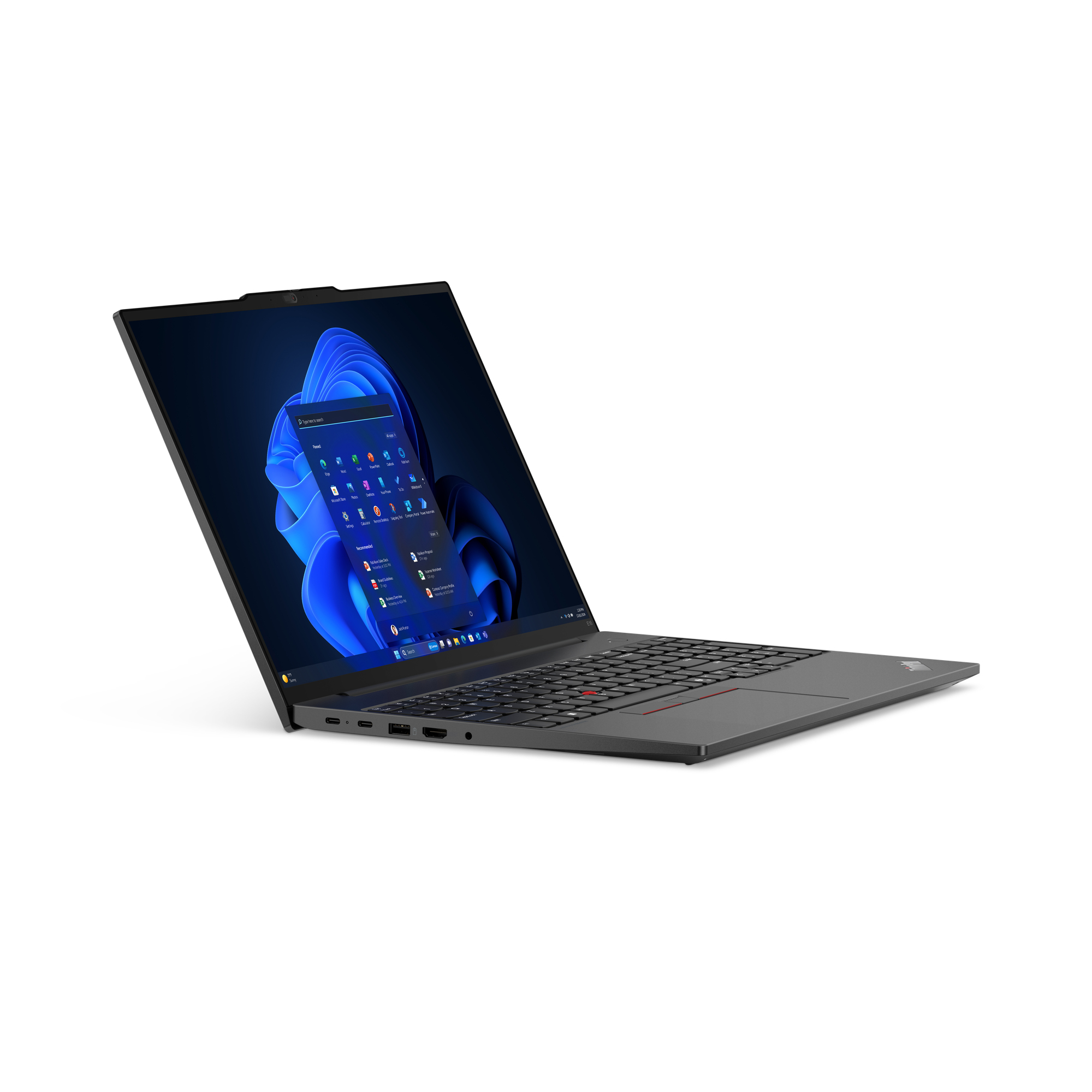 Lenovo ThinkPad E16 Gen 2 (AMD) AMD Ryzen™ 5 7535U Laptop 40,6 cm (16") WUXGA 8 GB DDR5-SDRAM 256 GB SSD Wi-Fi 6E (802.11ax) Windows 11 Pro Engels Zwart - Afbeelding 9
