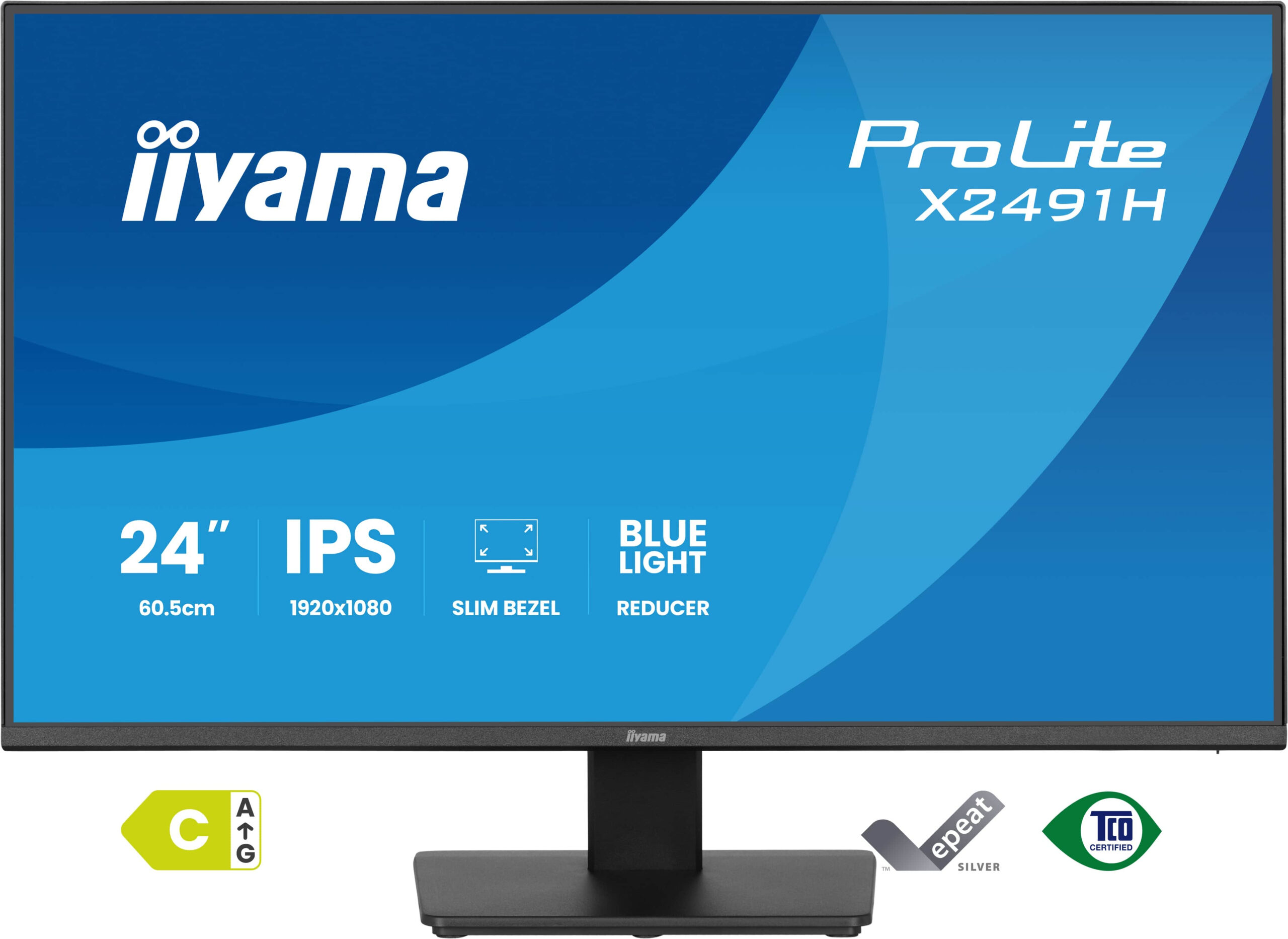 iiyama ProLite X2491H-B1 computer monitor 60,5 cm (23.8") 1920 x 1080 Pixels Full HD LCD Zwart - Afbeelding 2