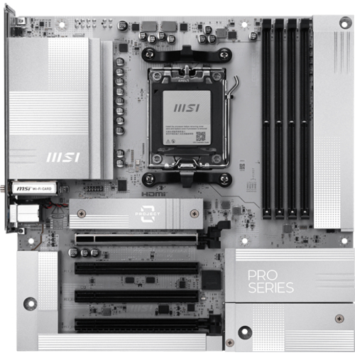 MSI AM5 PRO B850M-A WIFI PZ M-ATX AMD B850 Socket AM5 micro ATX