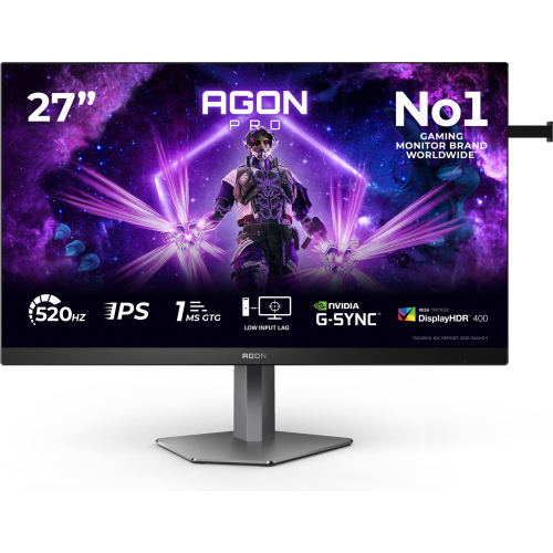 AOC G2 AG276FK computer monitor 68,6 cm (27") 1920 x 1080 Pixels Full HD LED Zwart, Grijs