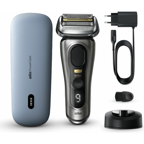 Braun Series 9 Pro+ 9525s Wet & Dry Scheerapparaat met scheerblad Trimmer Metallic