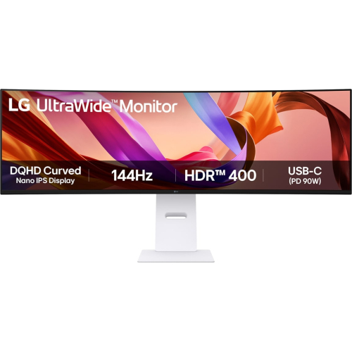 LG 49U950A-W computer monitor 124,5 cm (49") 5120 x 1440 Pixels Dual QHD LED Zwart, Wit