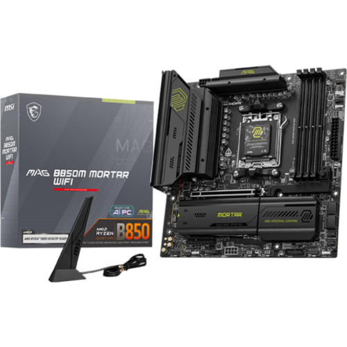 MSI MAG B850M MORTAR WIFI moederbord AMD B850 Socket AM5 micro ATX