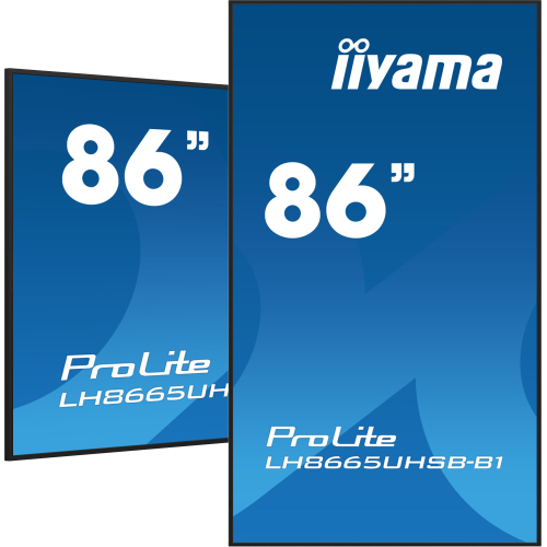 iiyama LH8665UHSB-B1 beeldkrant Kiosk-ontwerp 2,18 m (86") LED Wifi 800 cd/m² 4K Ultra HD Zwart Type processor Android 11 24/7