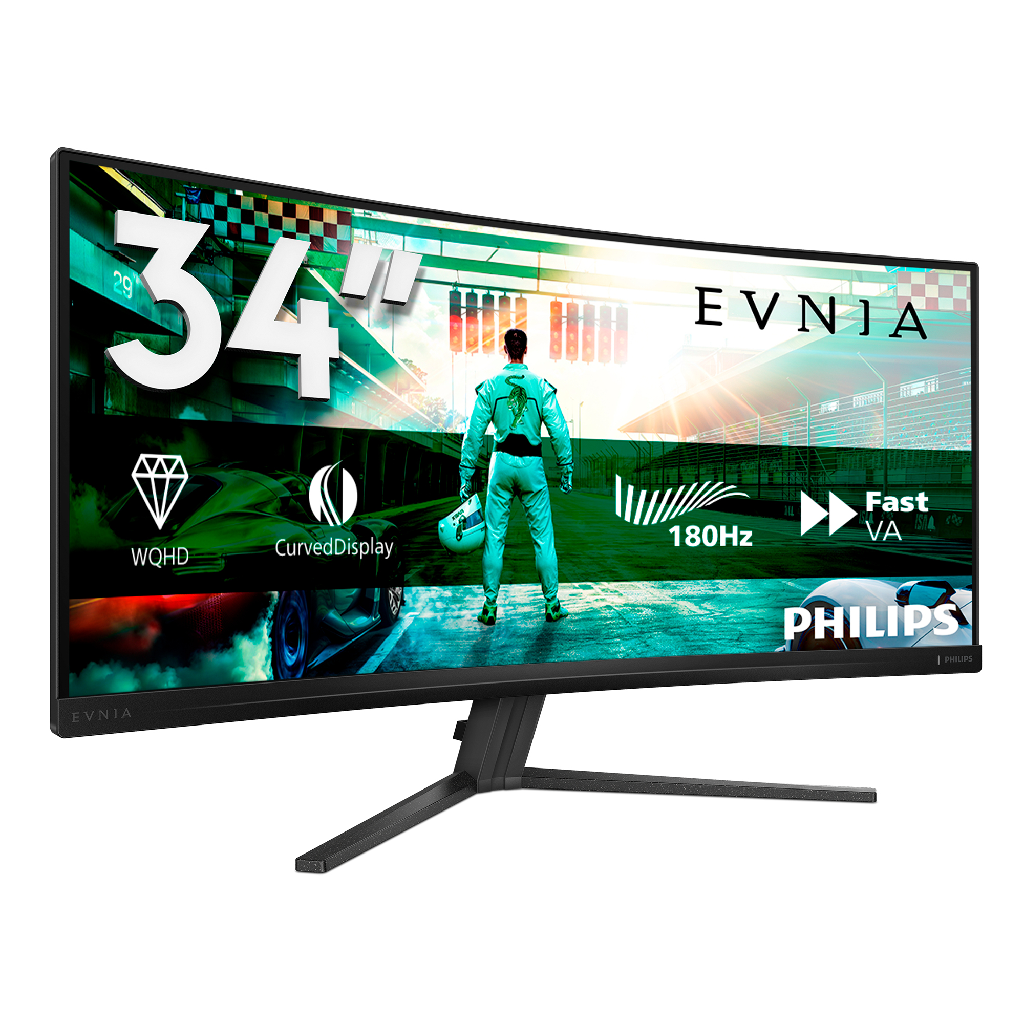 Philips Evnia 34M2C3500L/00 computer monitor 86,4 cm (34") 3440 x 1440 Pixels Wide Quad HD LCD Zwart - Afbeelding 2