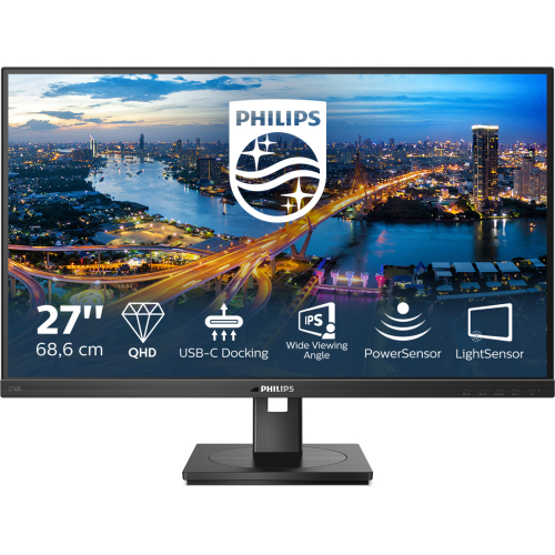 Philips 276B1/00 computer monitor 68,6 cm (27") 2560 x 1440 Pixels Full HD LED Zwart