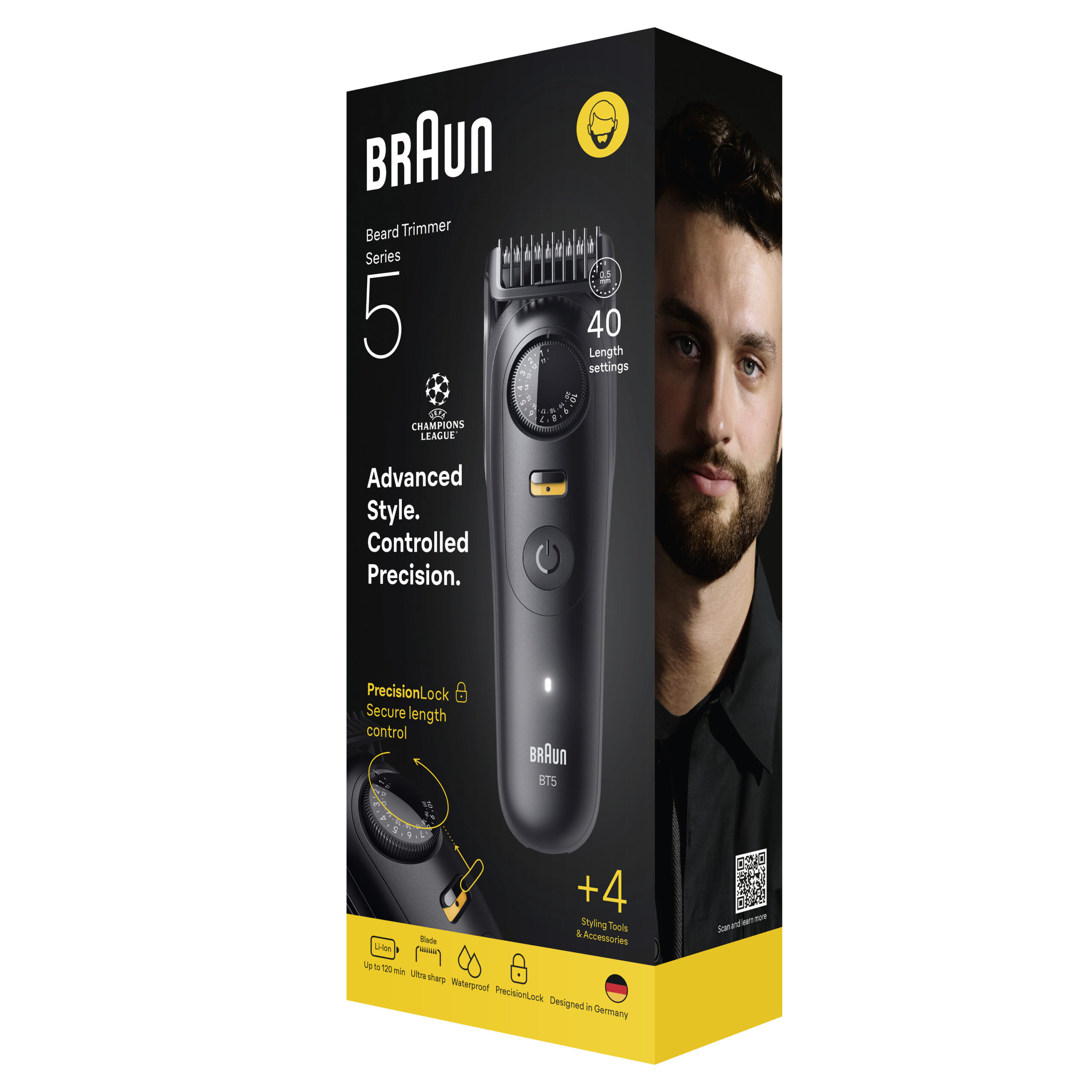 Braun BeardTrimmer 5 80789813 baardtrimmer AC/Batterij 20 2 cm Nat en droog Zwart - Afbeelding 4