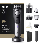 Braun BeardTrimmer 9 BT9560 Batterij/Accu 52 2 cm Nat en droog Zwart, Grijs