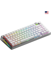Glorious Gaming GMMK 3 PRO 75% Prebuilt toetsenbord Gamen USB + RF Wireless + Bluetooth QWERTY Amerikaans Engels Zilver