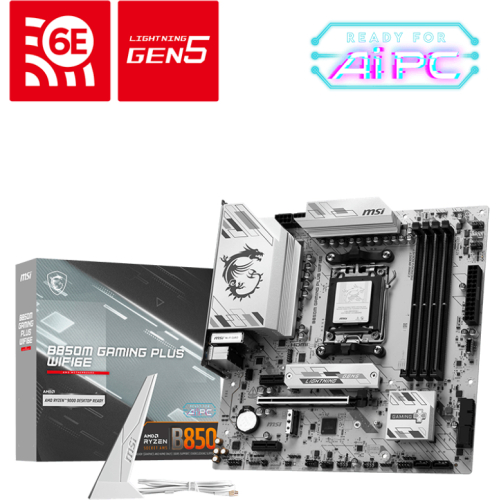MSI B850M GAMING PLUS WIFI6E moederbord AMD B850 Socket AM5 micro ATX