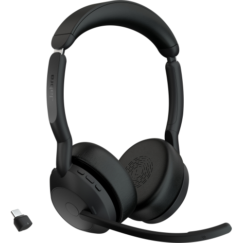 Jabra Evolve2 55 Headset Draadloos Hoofdband Kantoor/callcenter USB Type-C Bluetooth Oplaadhouder