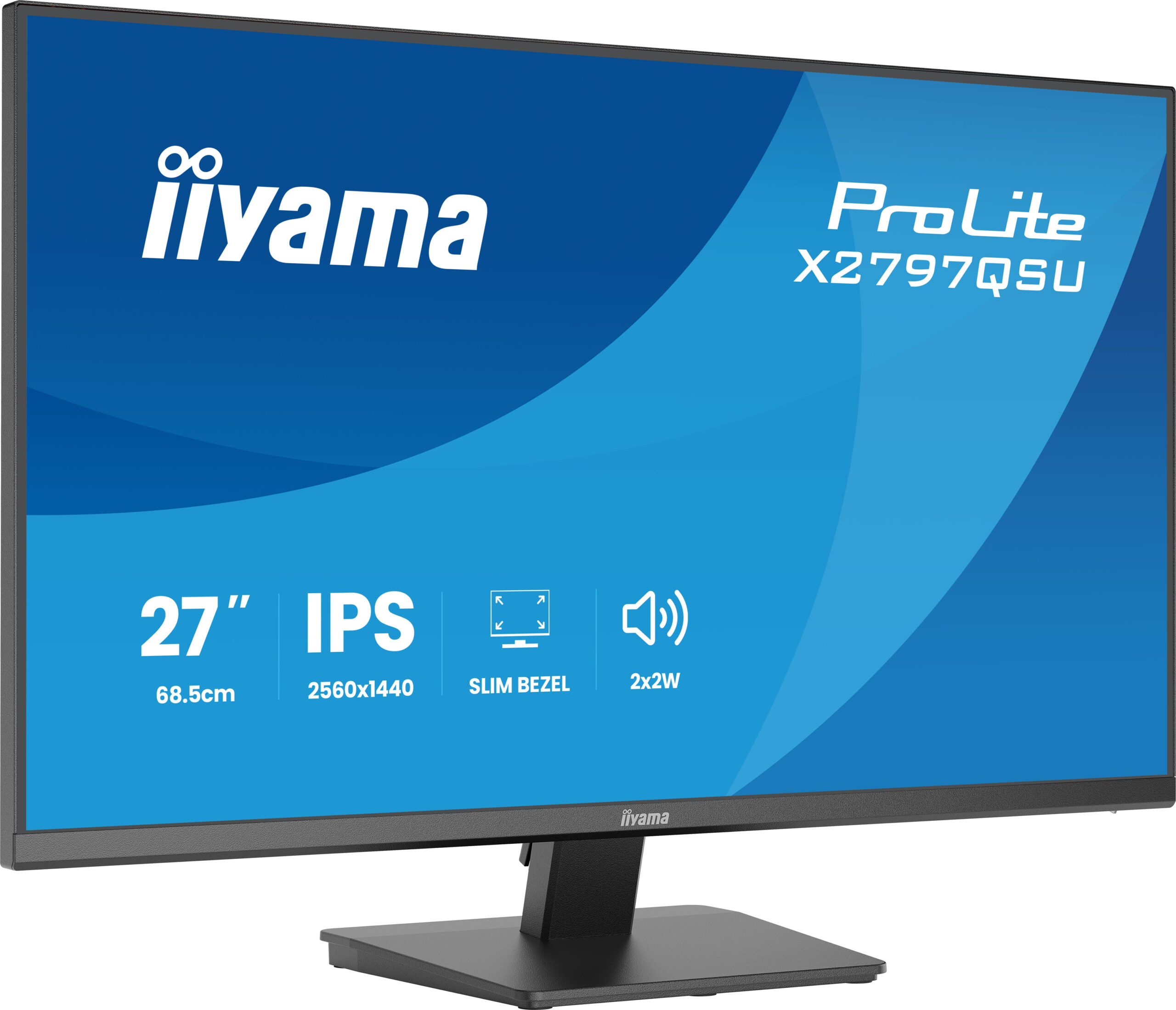 iiyama ProLite X2797QSU-B1 computer monitor 68,6 cm (27") 2560 x 1440 Pixels Quad HD LED Zwart - Afbeelding 4