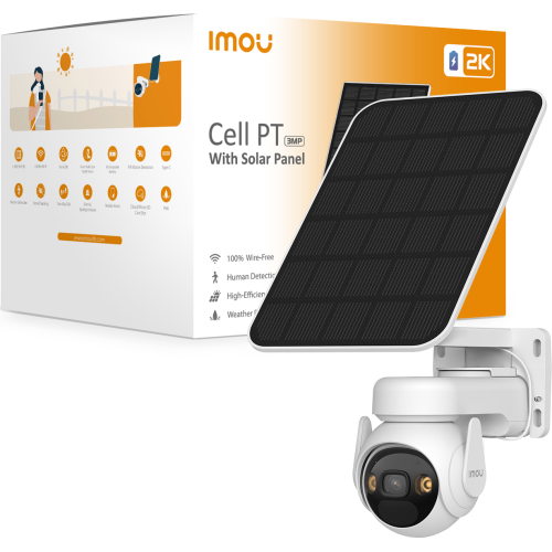 Imou Cell PT Solar Kit Dome IP-beveiligingscamera Buiten 2304 x 1296 Pixels Muur