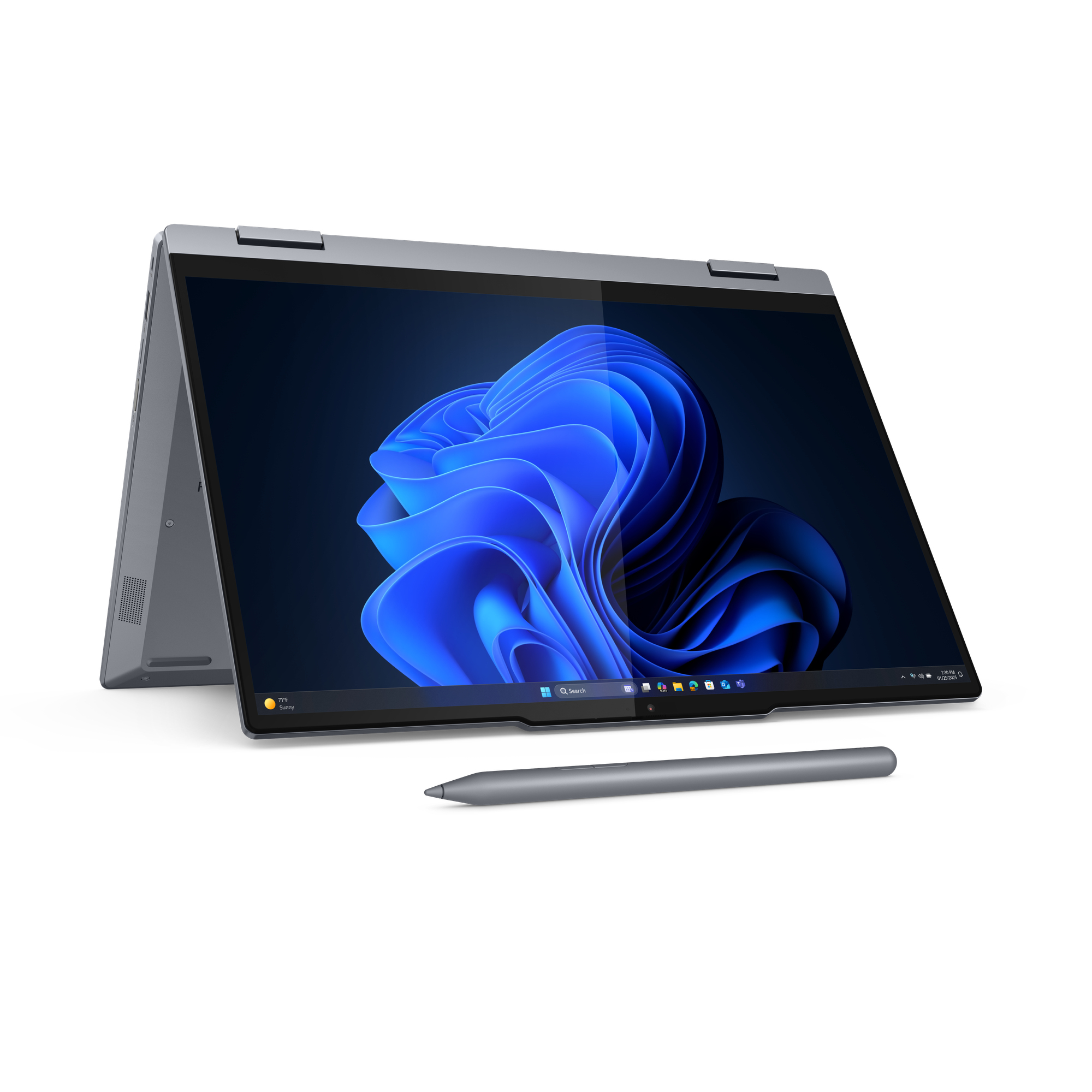 Lenovo ThinkBook 14 2-in-1 G5 IAU Intel Core Ultra 5 225U Hybride (2-in-1) 35,6 cm (14") Touchscreen WUXGA 16 GB DDR5-SDRAM 512 GB SSD Wi-Fi 6E (802.11ax) Windows 11 Pro Scandinavisch Grijs - Afbeelding 12
