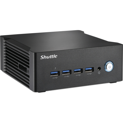 Shuttle Nano PC NA10H7, AMD Ryzen™ 7-8845HS APU, Radeon780M, 2xHDMI, 2xUSB-C 4.0(DP), 2x2.5Gbit LAN, incl. VESA, 24/7 permanent gebruik