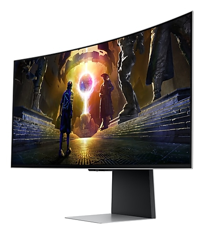 Samsung LS34DG850SUXDU computer monitor 86,4 cm (34") 3440 x 1440 Pixels UltraWide Quad HD OLED Zilver - Afbeelding 2